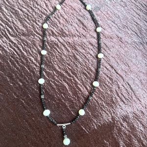 Chocker Necklace - black and white
